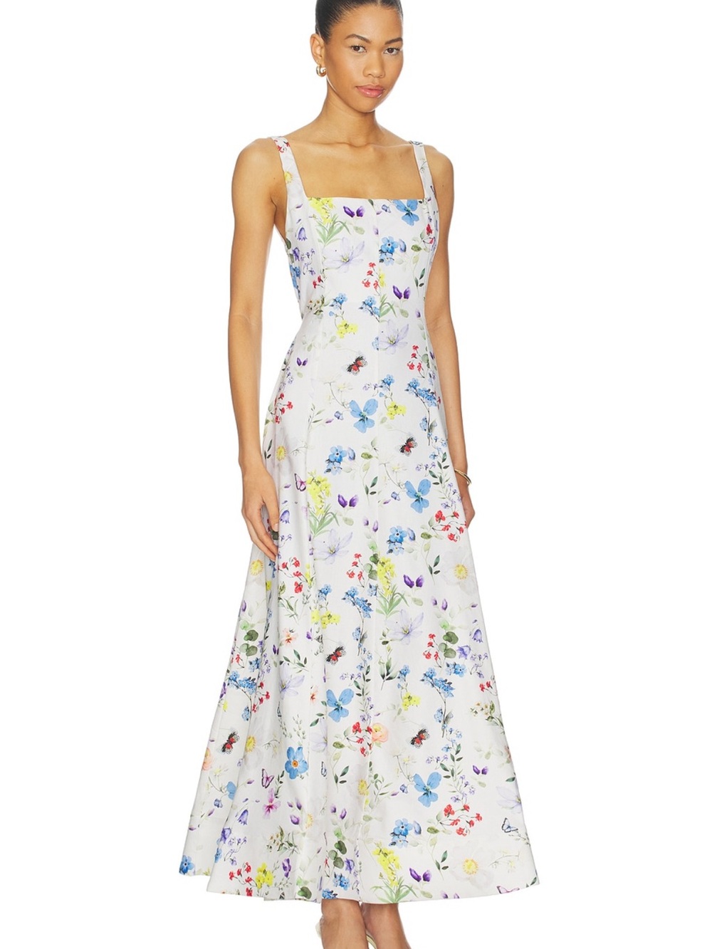 Alice + Olivia Polly Flared Midi Dress